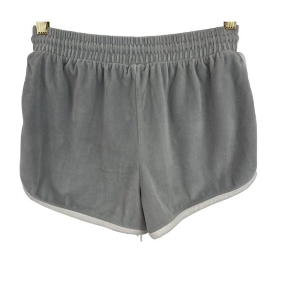 Rue 21 Womens Size Medium Gray Velour Velvety Drawstring Shorts - Picture 4 of 9